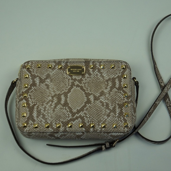 michael kors snakeskin crossbody purse